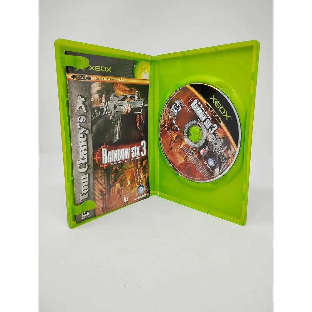 Ubisoft Tom Clancy Rainbow Six 3 Xbox Tactical Shooter Game Retro Military Sim
